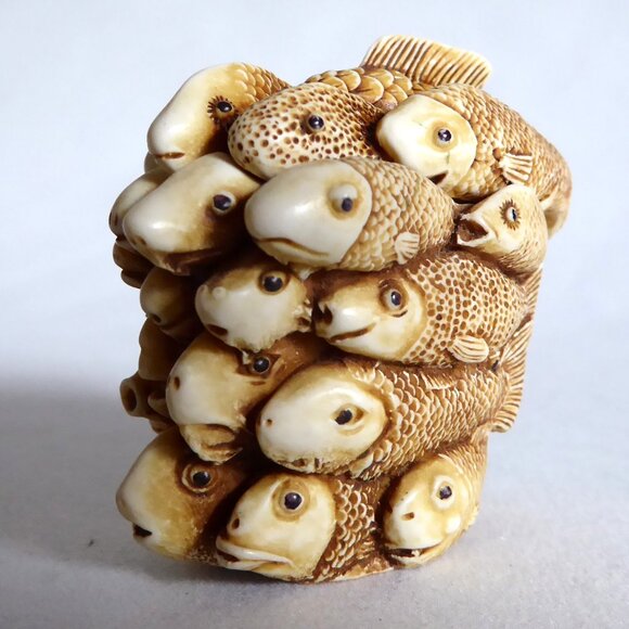 RETIRED 1993 HARMONY KINGDOM JEST BOX SCHOOL’S OUT FISH LIDDED TRINKET BOX - Picture 2 of 11